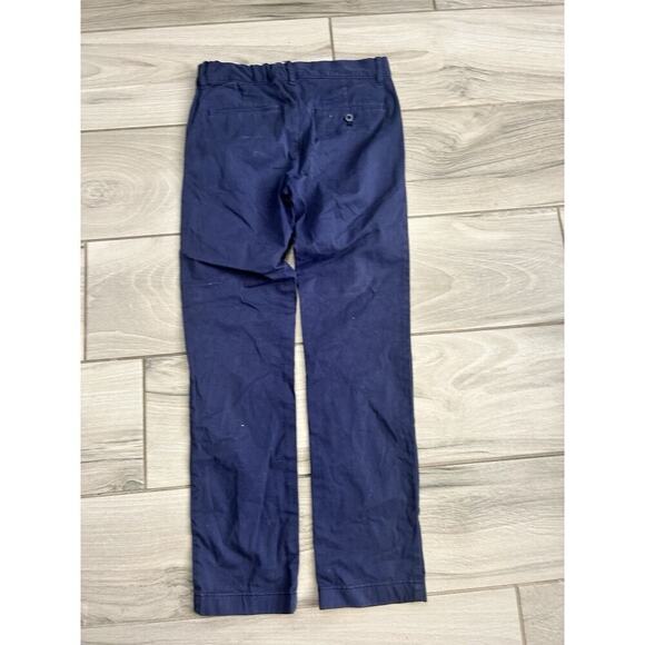 Crewcuts kids boy's Stretch size 12 solid navy stretch adjustable waist pants - Picture 4 of 4